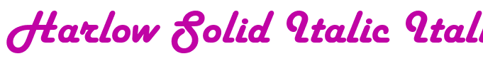 Harlow Solid Italic Italic